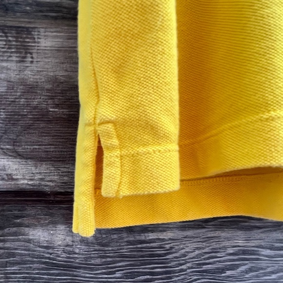 Lauren Ralph Lauren Cotton Vintage Short Sleeve Polo, Yellow | L - Picture 9 of 13